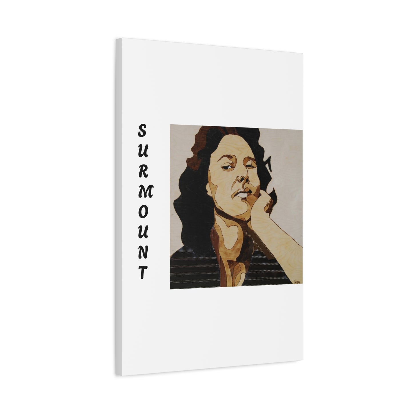 "Surmount", Dorothy Danbridge inspired Contemporary Art Canvas Print - Modern Serene Portrait Decoration