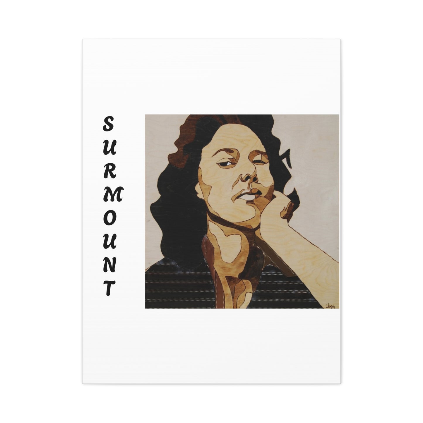 "Surmount", Dorothy Danbridge inspired Contemporary Art Canvas Print - Modern Serene Portrait Decoration