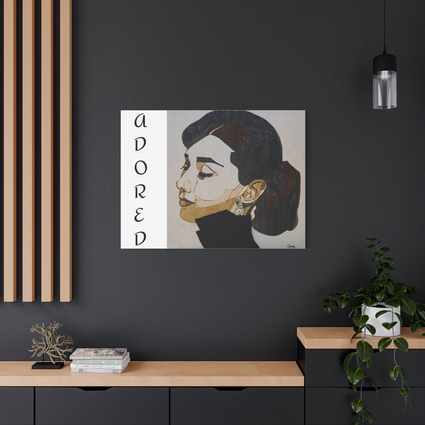 "Adored"Canvas Art – Stylish Portrait of a Woman