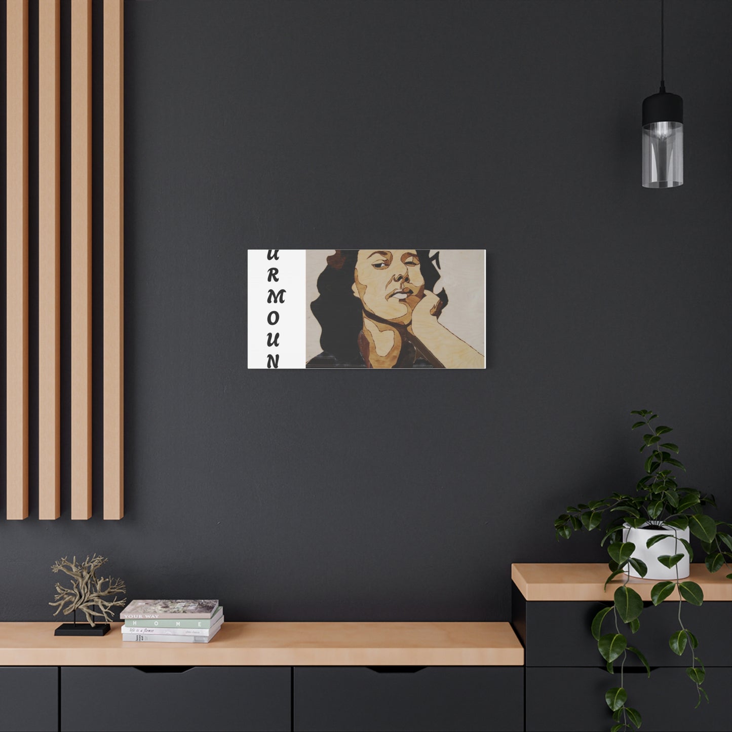 "Surmount", Dorothy Danbridge inspired Contemporary Art Canvas Print - Modern Serene Portrait Decoration
