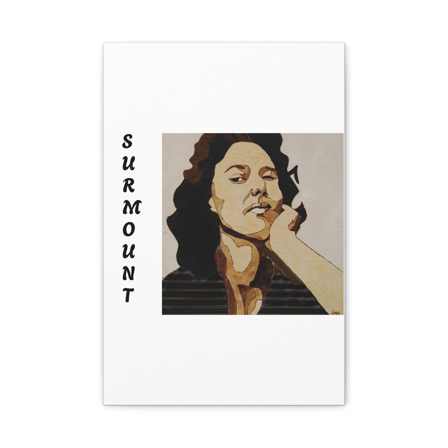 "Surmount", Dorothy Danbridge inspired Contemporary Art Canvas Print - Modern Serene Portrait Decoration