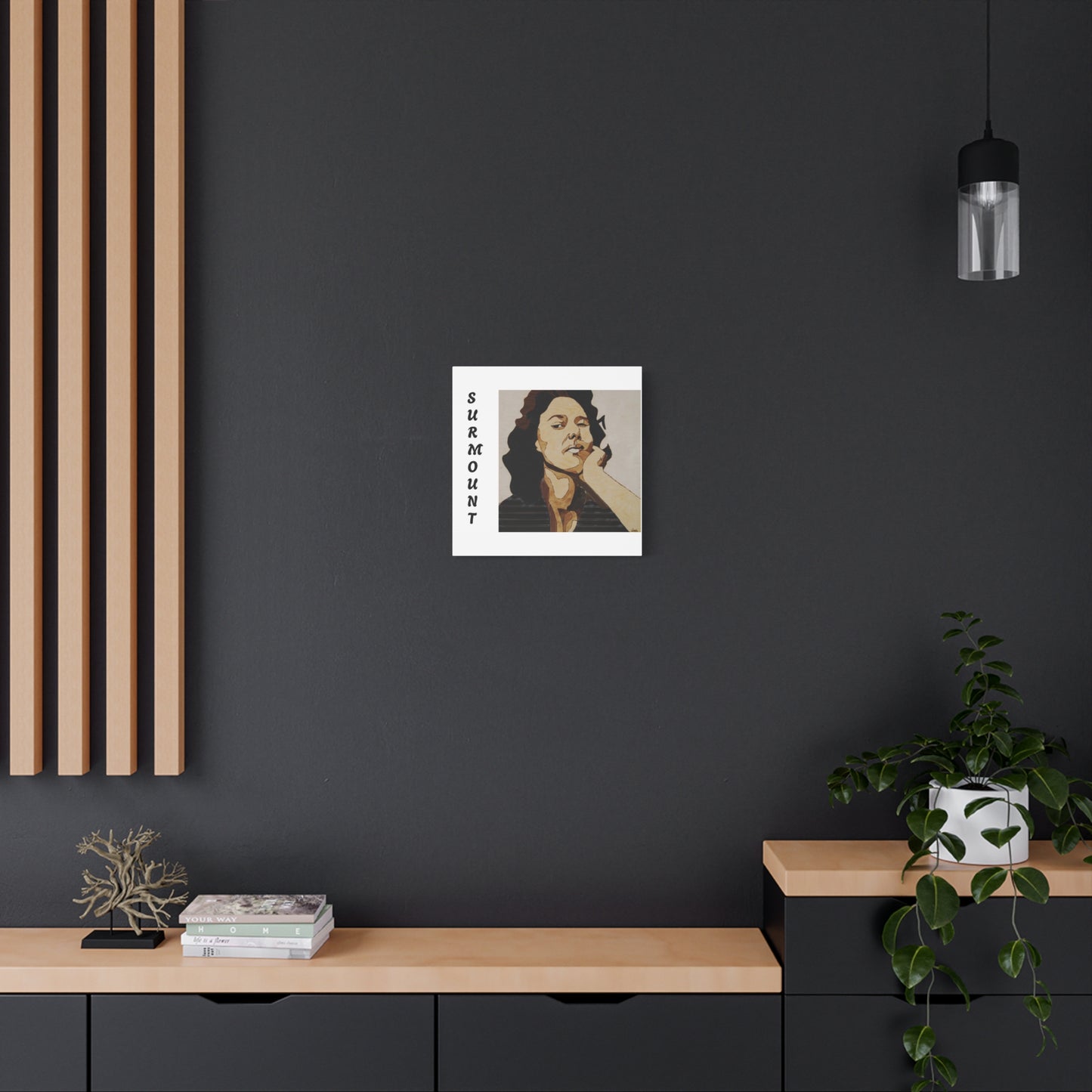 "Surmount", Dorothy Danbridge inspired Contemporary Art Canvas Print - Modern Serene Portrait Decoration