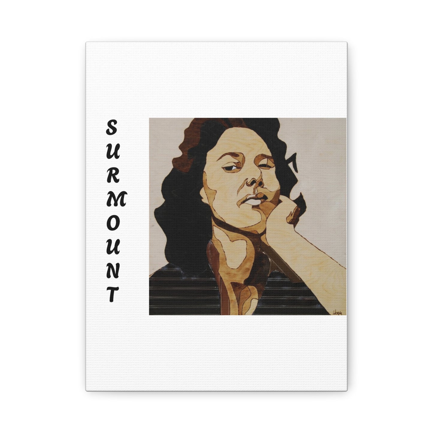 "Surmount", Dorothy Danbridge inspired Contemporary Art Canvas Print - Modern Serene Portrait Decoration
