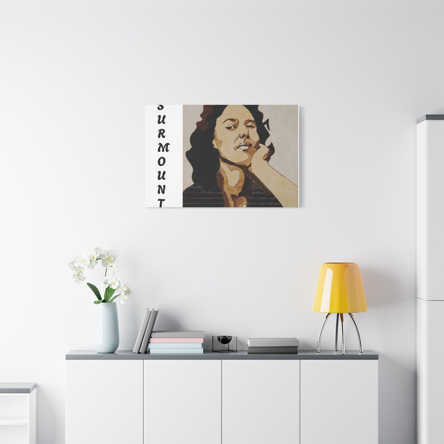 "Surmount", Dorothy Danbridge inspired Contemporary Art Canvas Print - Modern Serene Portrait Decoration