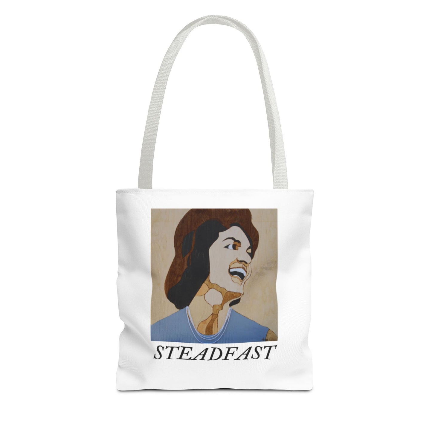 Inspirational Tote Bag - "Steadfast" Design, Motivational Gift for Women, Everyday Carry, Eco-Friendly Shopping, Gym Bag