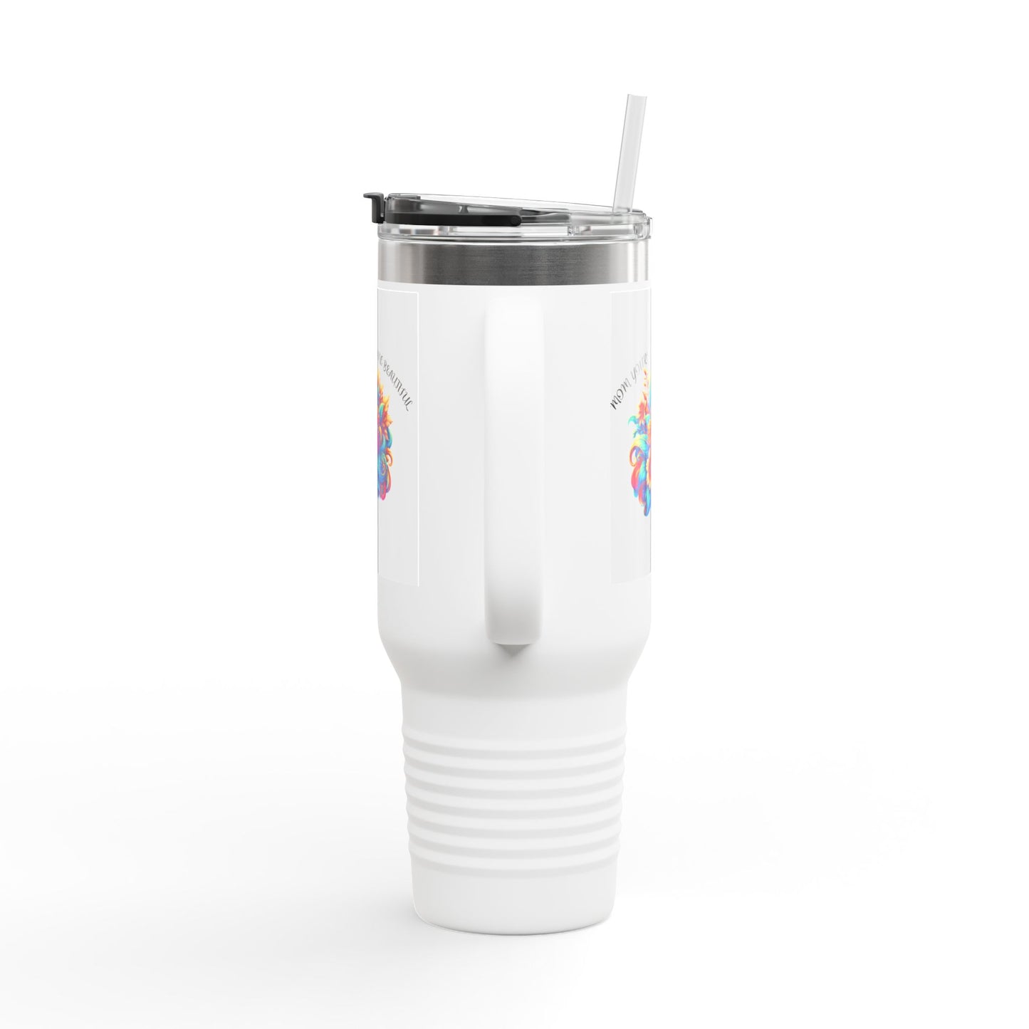 "You're Blooming" - 40oz with Colorful Design Travel Mug