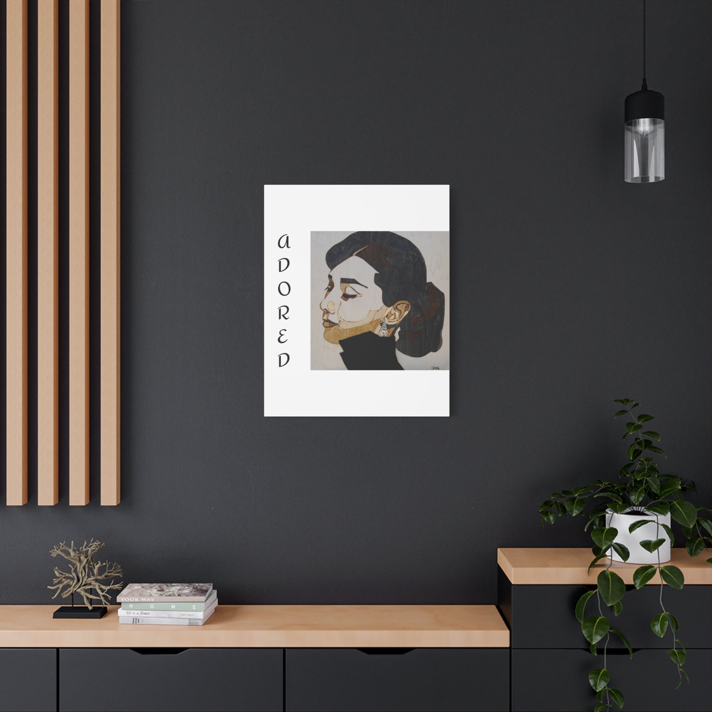 "Adored"Canvas Art – Stylish Portrait of a Woman