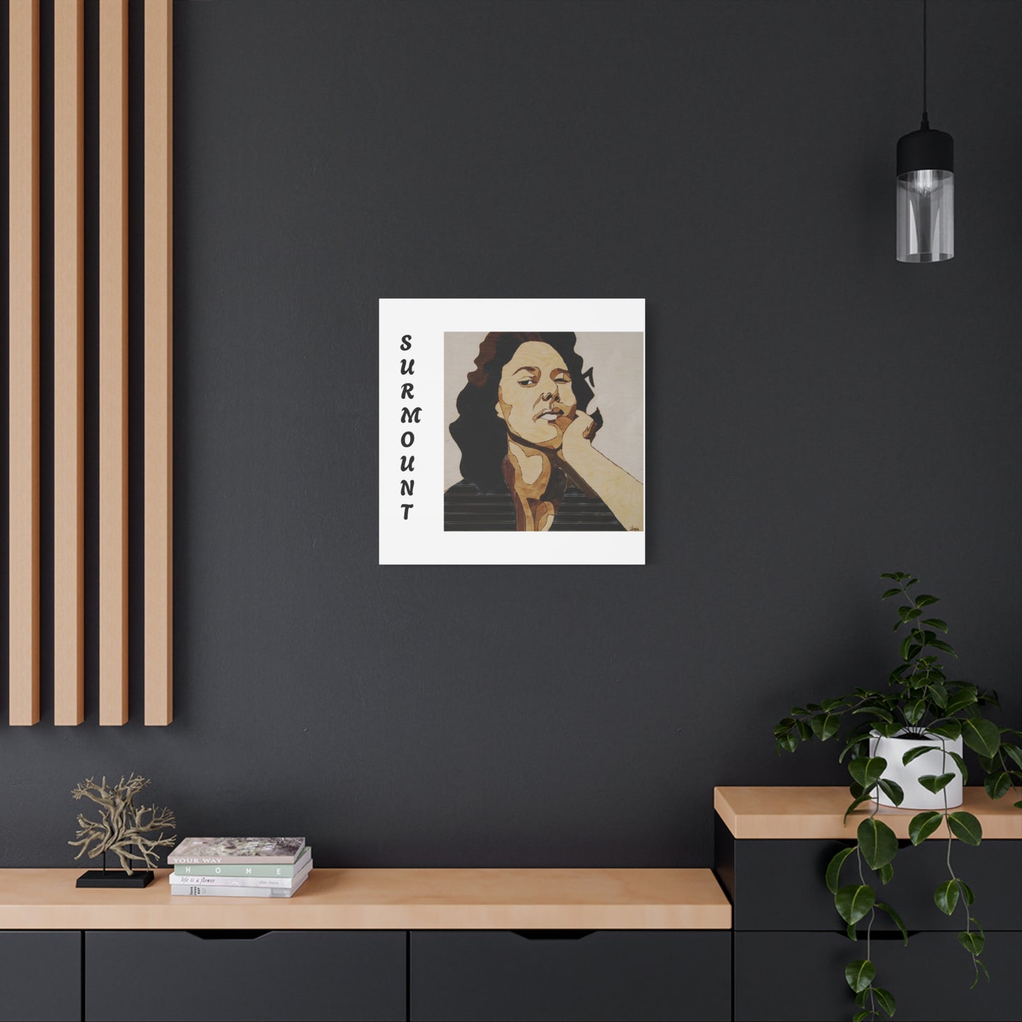 "Surmount", Dorothy Danbridge inspired Contemporary Art Canvas Print - Modern Serene Portrait Decoration