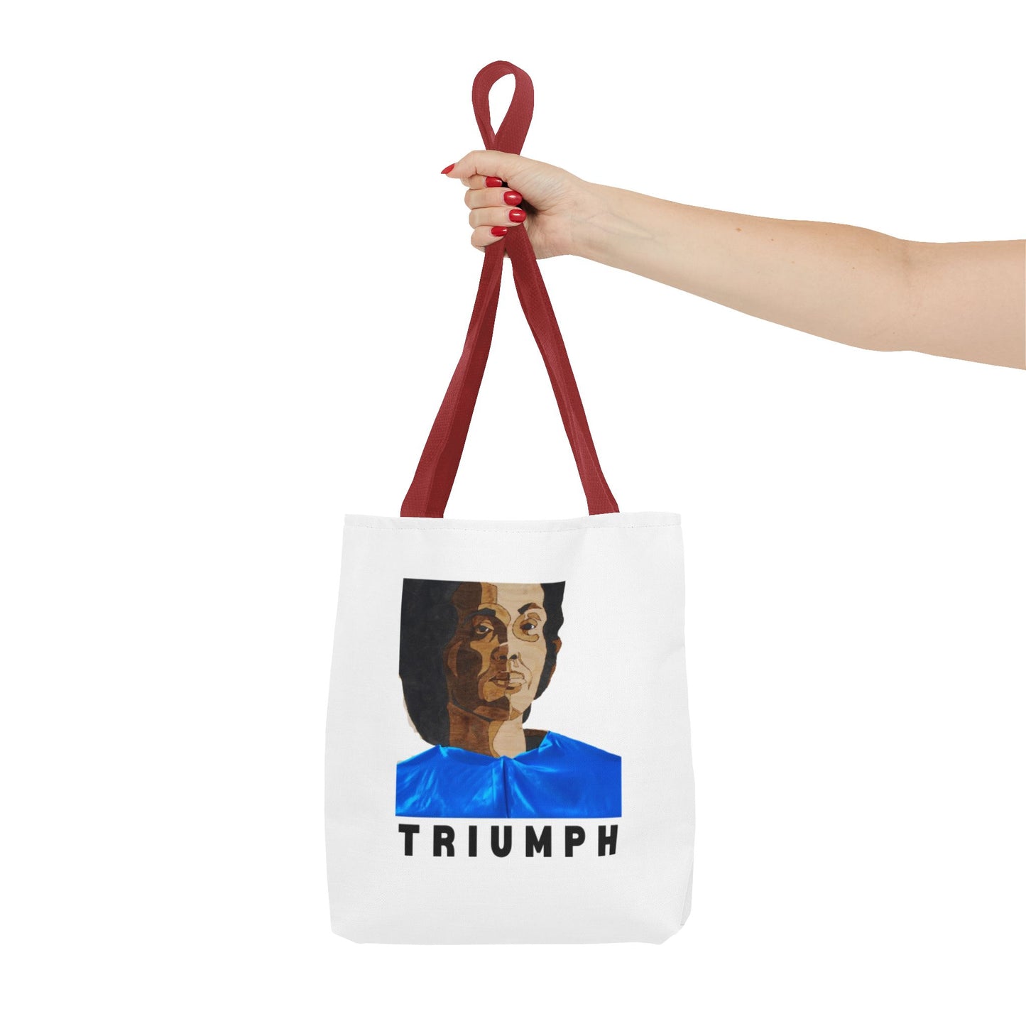 Inspirational Triumph Tote Bag, Motivational Carryall, Gift for Students, Eco-Friendly Bag, Woman Empowerment Design