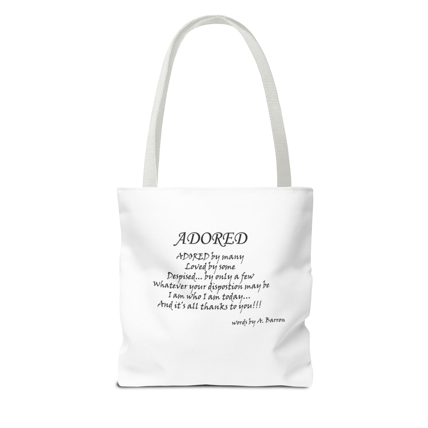 Stylish Adored Tote Bag - Fashionable Art Design for Everyday Use
