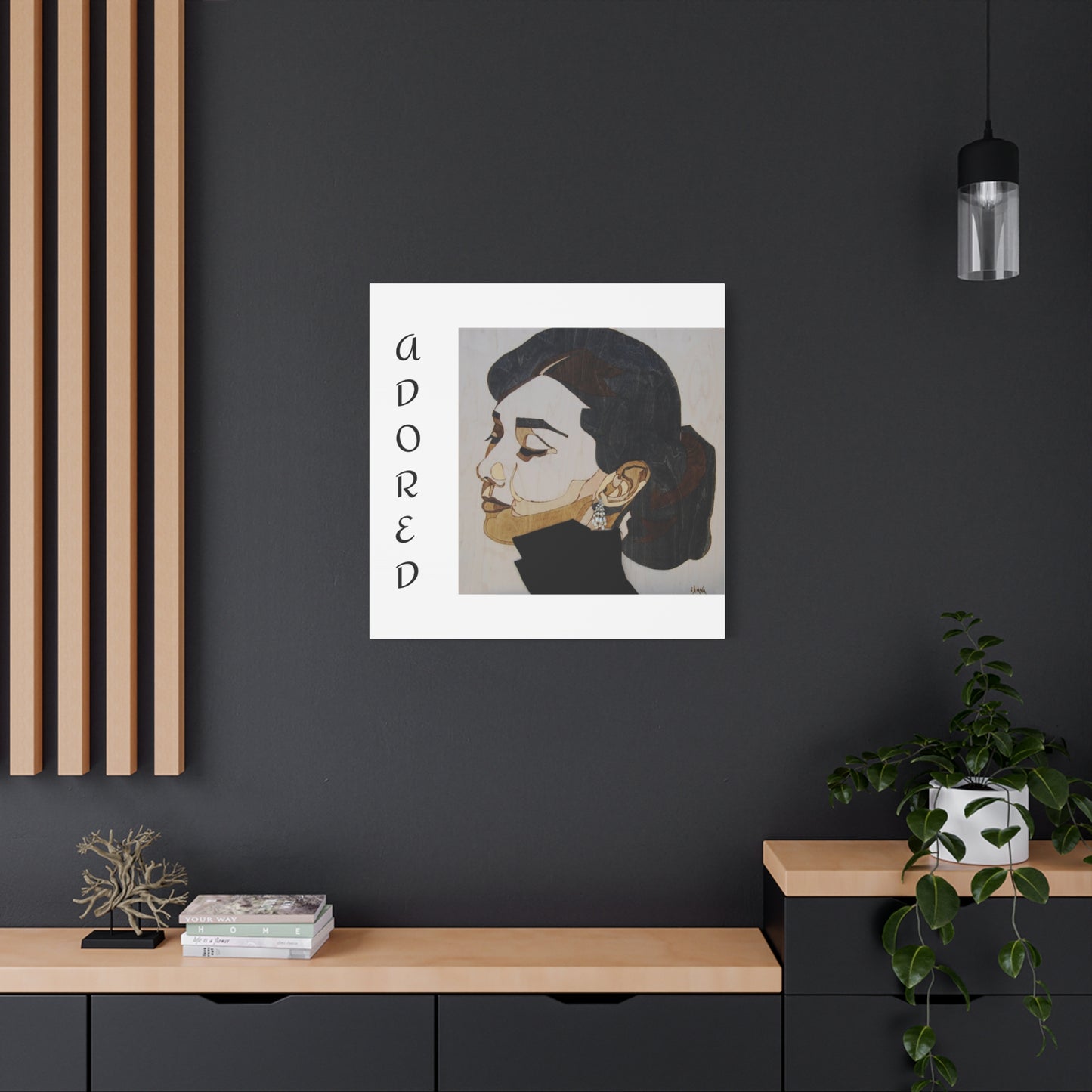 "Adored"Canvas Art – Stylish Portrait of a Woman
