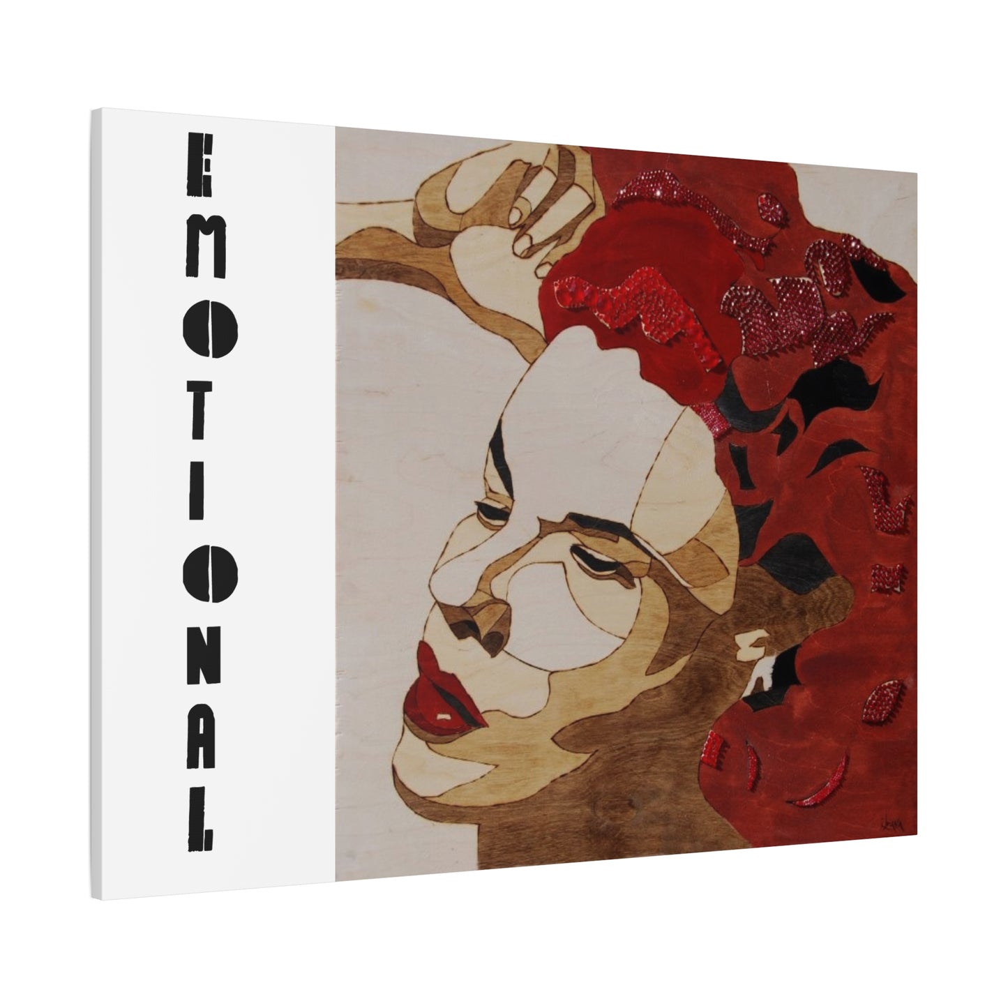 "Emotional" Canvas, Stretched, 1.25"