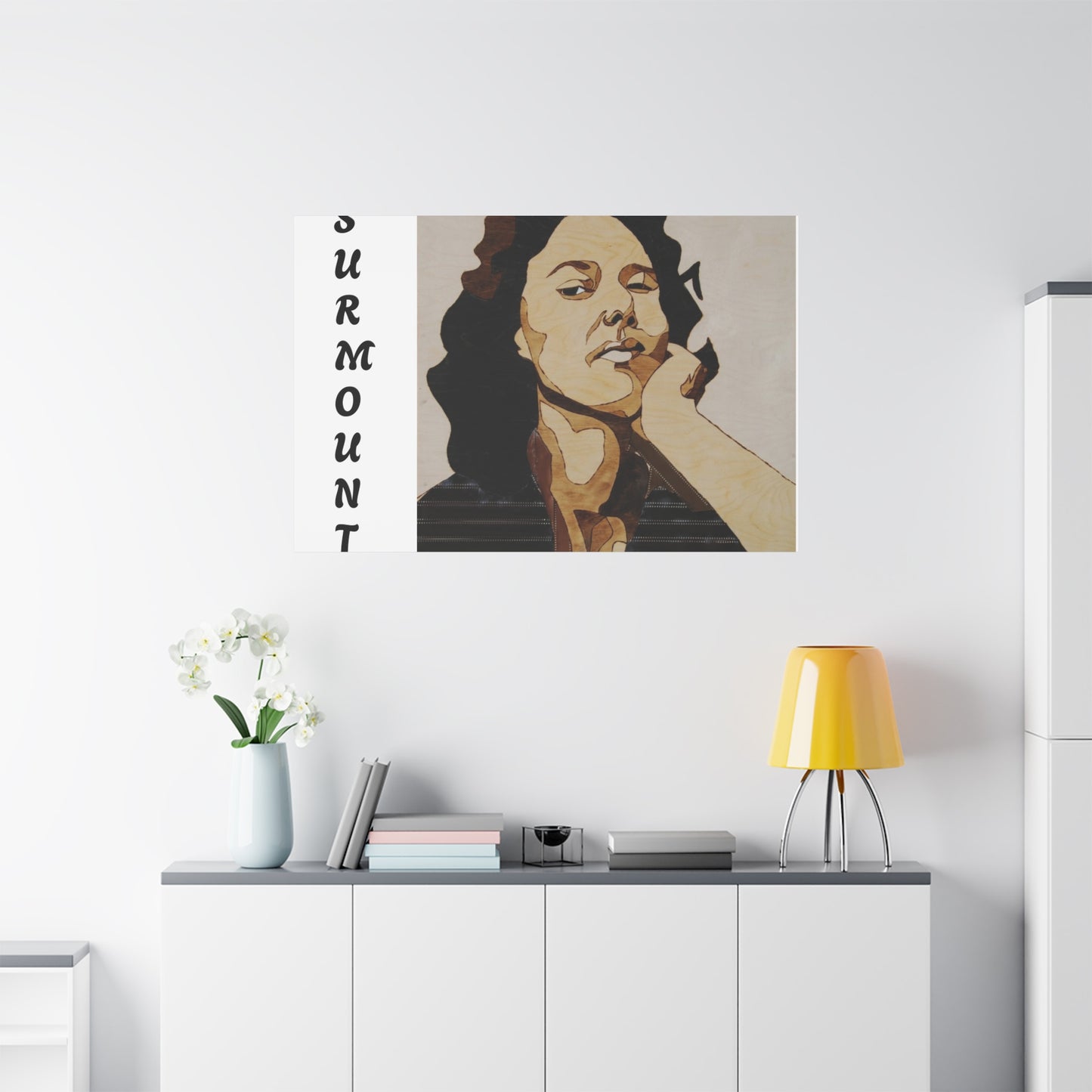 "Surmount", Dorothy Danbridge inspired Contemporary Art Canvas Print - Modern Serene Portrait Decoration