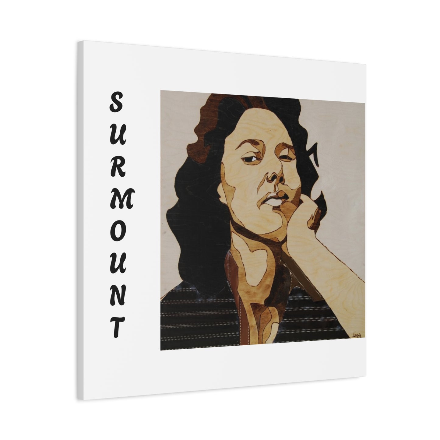 "Surmount", Dorothy Danbridge inspired Contemporary Art Canvas Print - Modern Serene Portrait Decoration