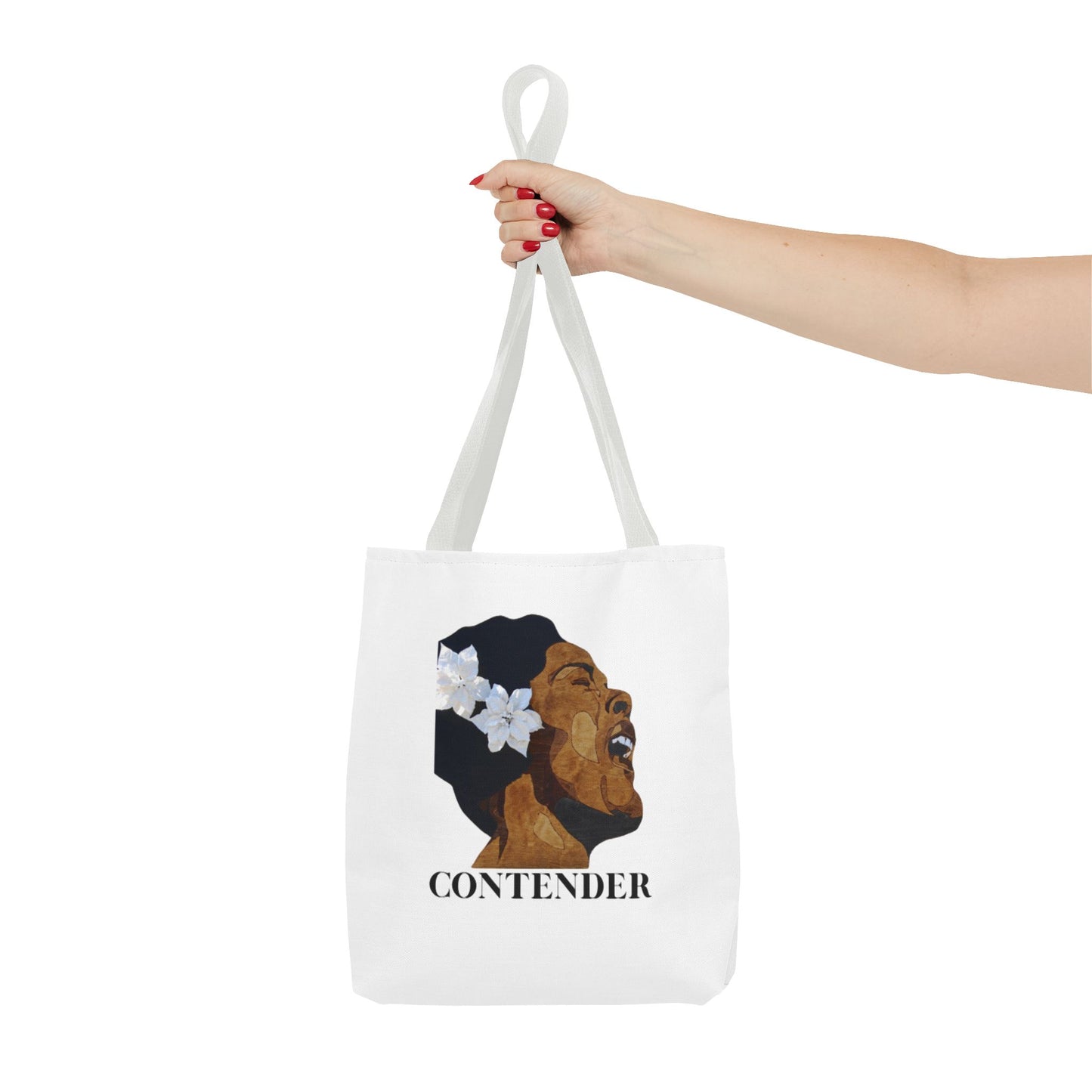Empowering Tote Bag | Contender Design, Inspirational Gift, Black History Month, Affirmation, Eco-Friendly Shopping
