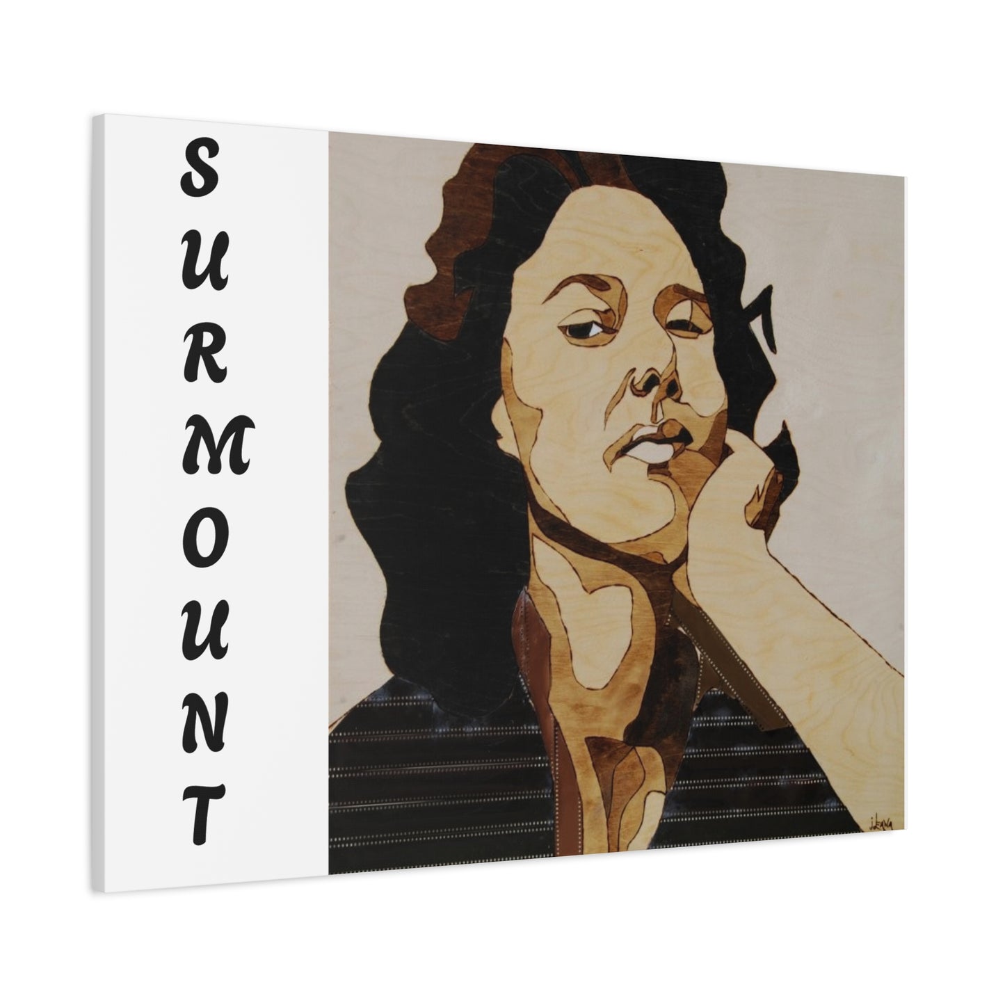 "Surmount", Dorothy Danbridge inspired Contemporary Art Canvas Print - Modern Serene Portrait Decoration