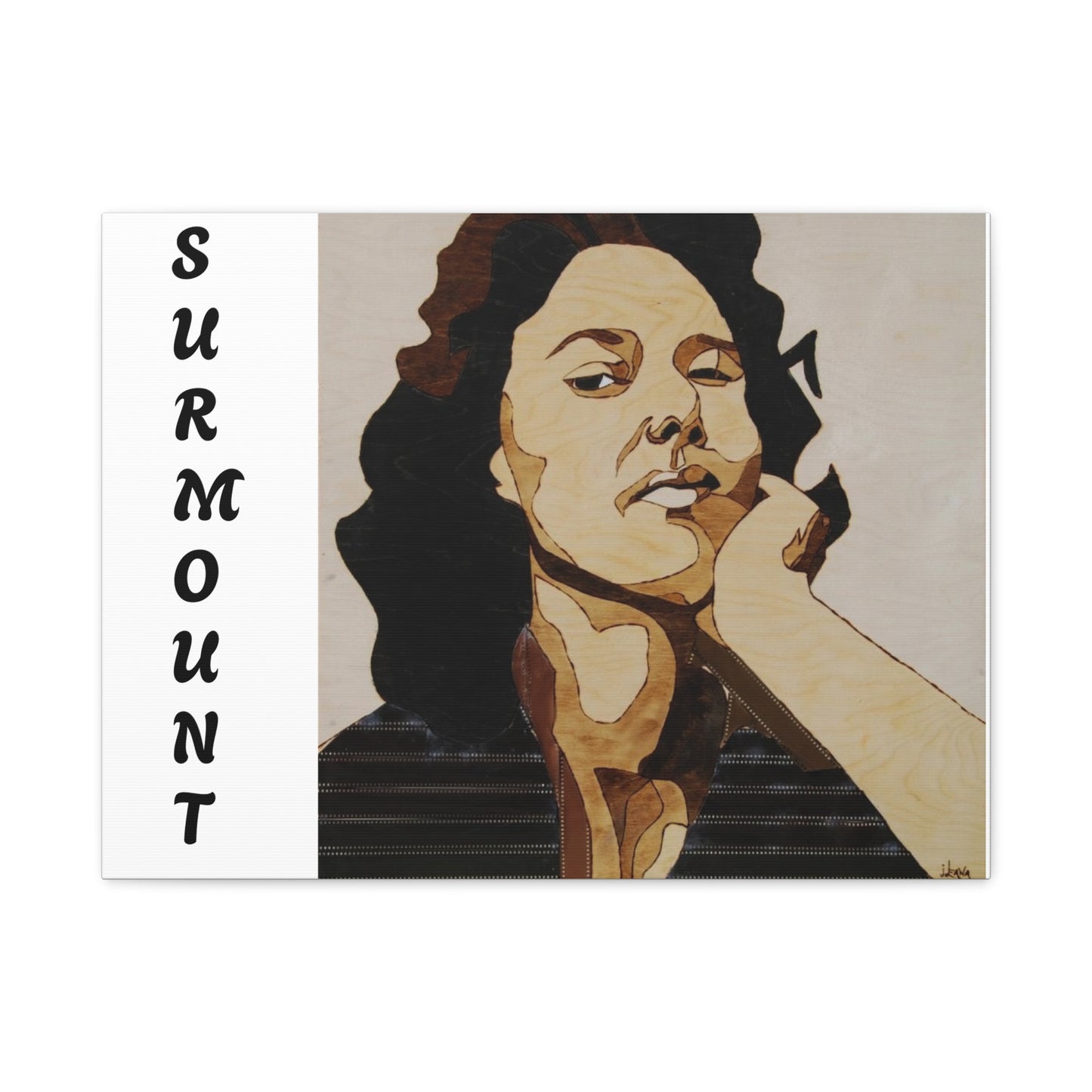 "Surmount", Dorothy Danbridge inspired Contemporary Art Canvas Print - Modern Serene Portrait Decoration