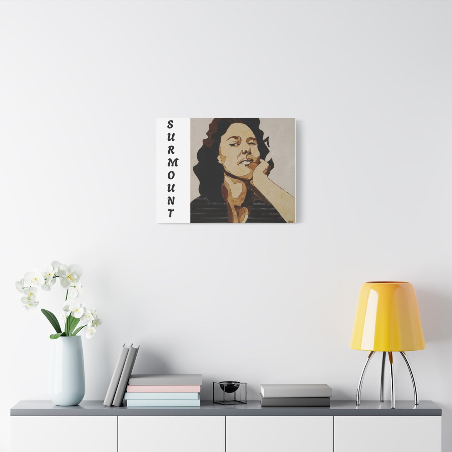 "Surmount", Dorothy Danbridge inspired Contemporary Art Canvas Print - Modern Serene Portrait Decoration