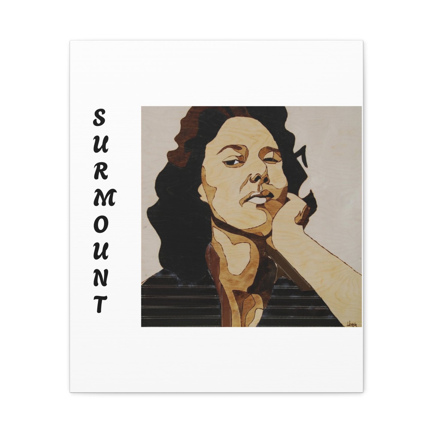 "Surmount", Dorothy Danbridge inspired Contemporary Art Canvas Print - Modern Serene Portrait Decoration