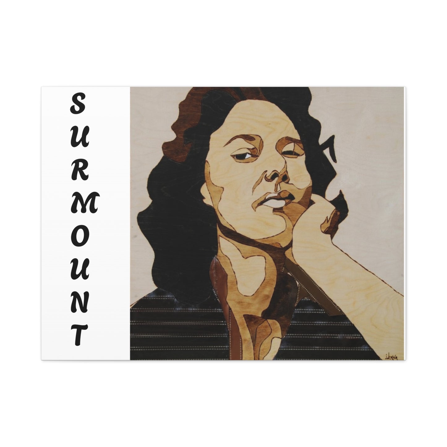 "Surmount", Dorothy Danbridge inspired Contemporary Art Canvas Print - Modern Serene Portrait Decoration
