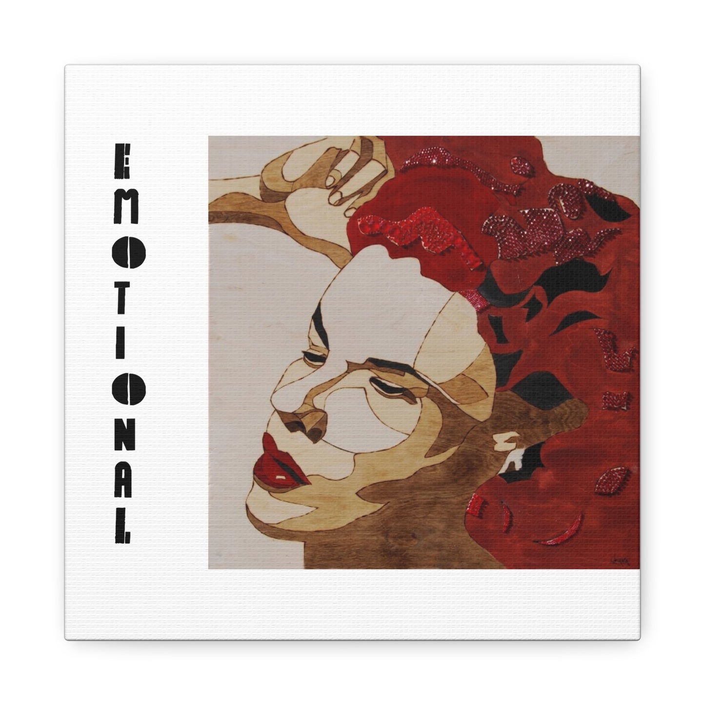 "Emotional" Canvas, Stretched, 1.25"