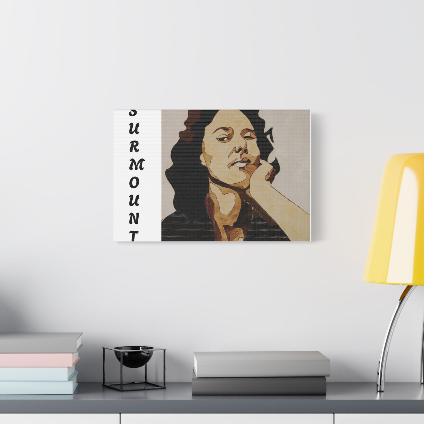"Surmount", Dorothy Danbridge inspired Contemporary Art Canvas Print - Modern Serene Portrait Decoration