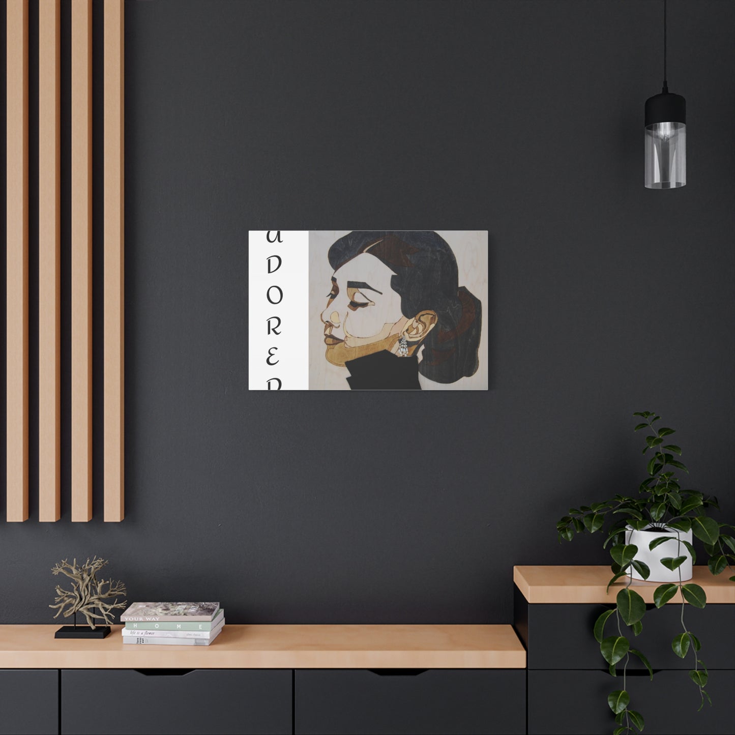 "Adored"Canvas Art – Stylish Portrait of a Woman