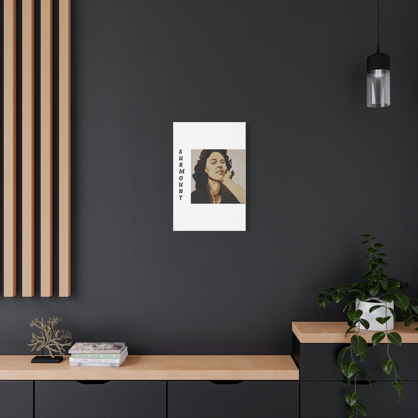 "Surmount", Dorothy Danbridge inspired Contemporary Art Canvas Print - Modern Serene Portrait Decoration