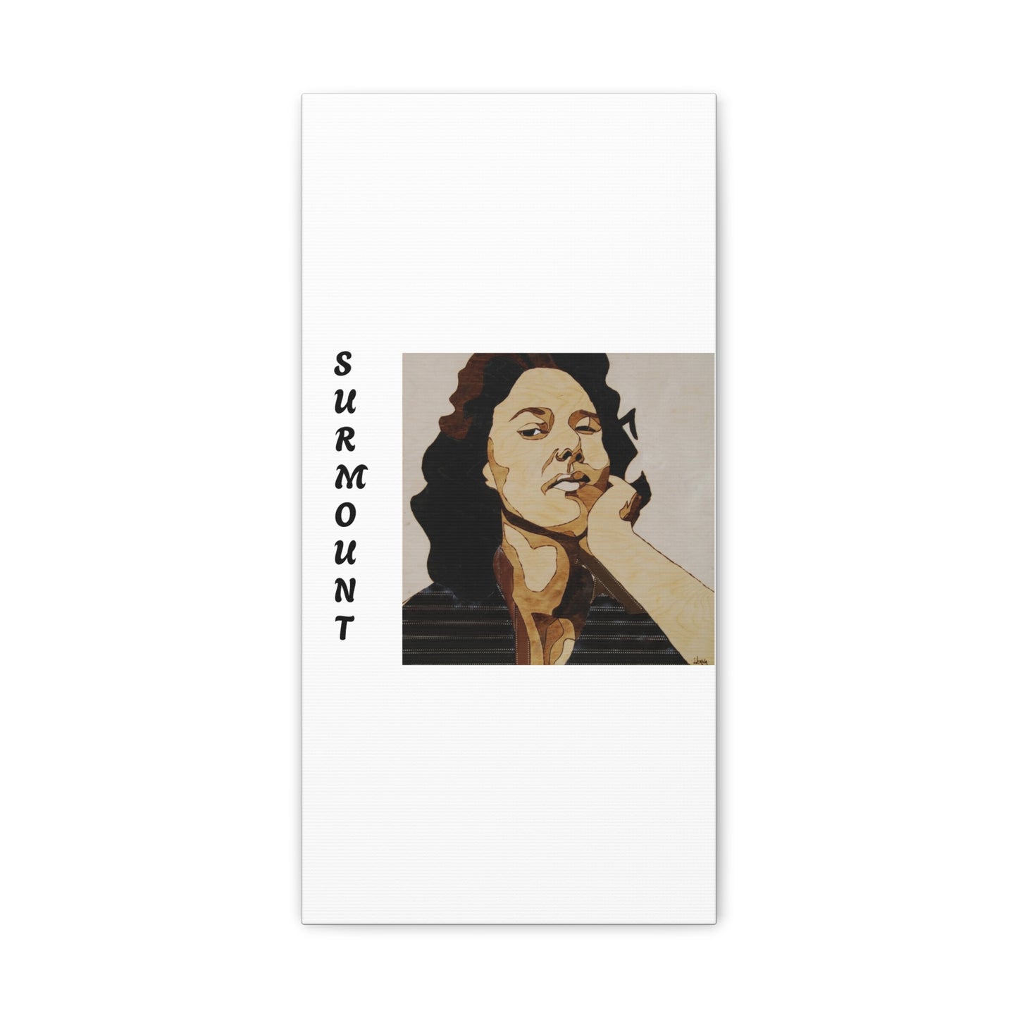 "Surmount", Dorothy Danbridge inspired Contemporary Art Canvas Print - Modern Serene Portrait Decoration