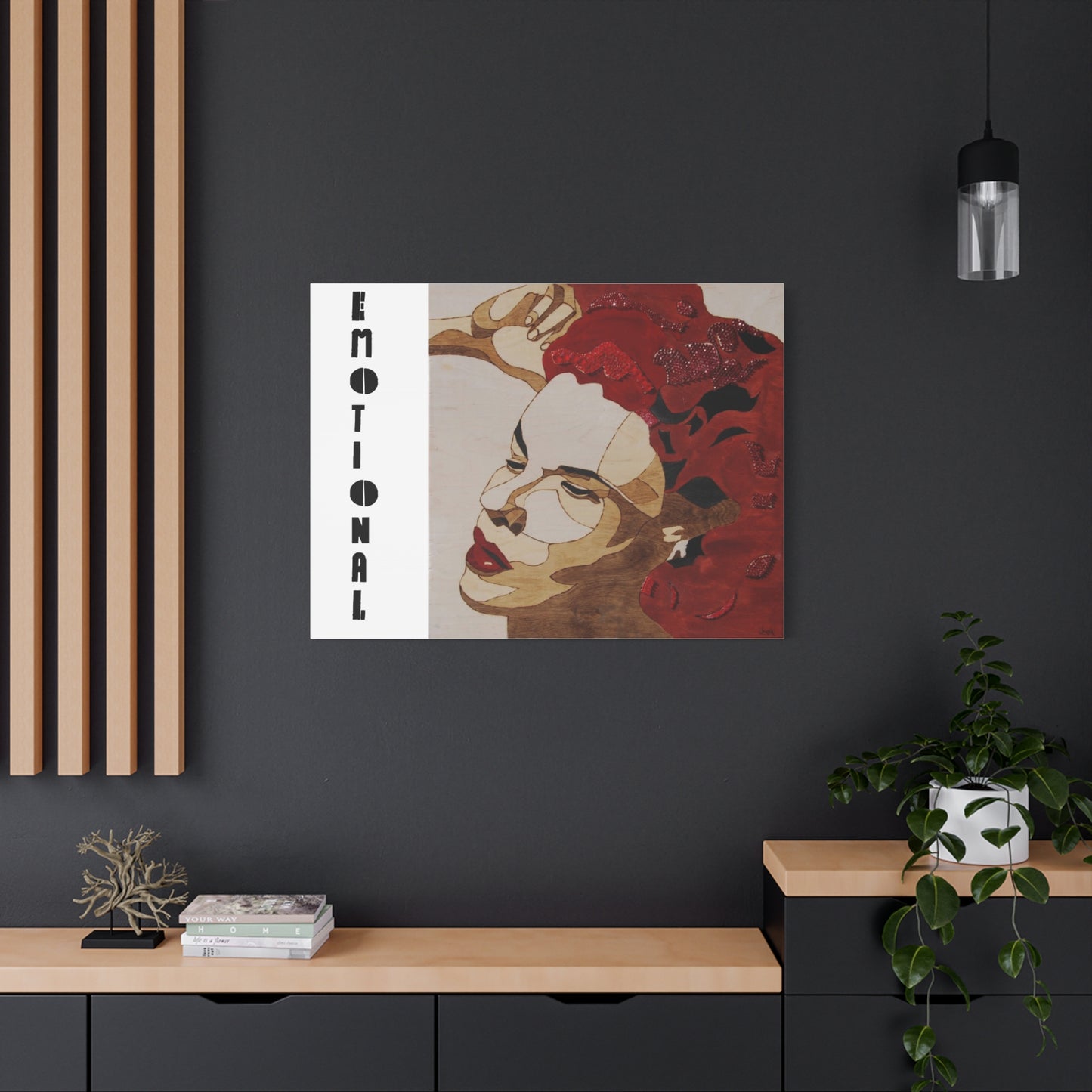 "Emotional" Canvas, Stretched, 1.25"