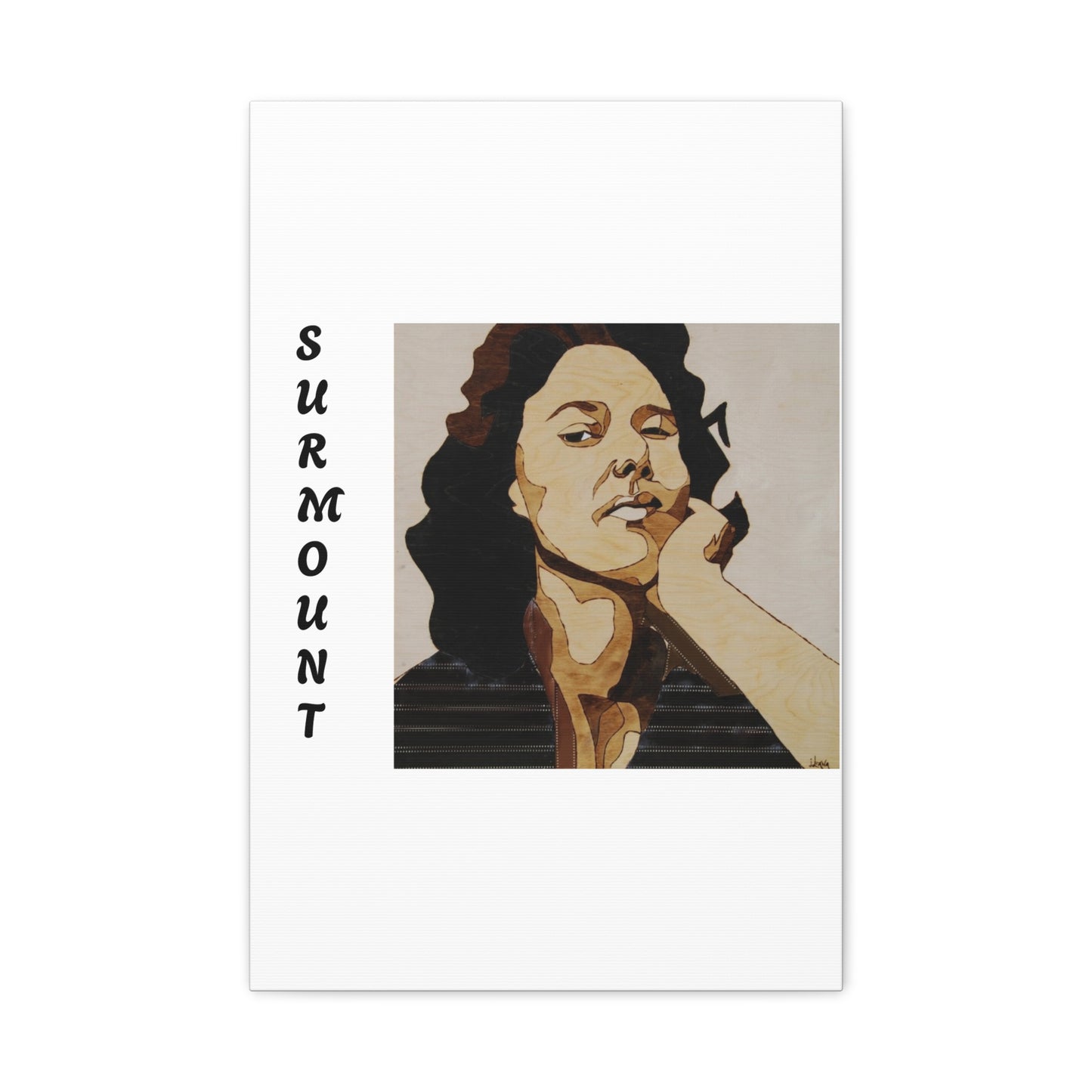 "Surmount", Dorothy Danbridge inspired Contemporary Art Canvas Print - Modern Serene Portrait Decoration