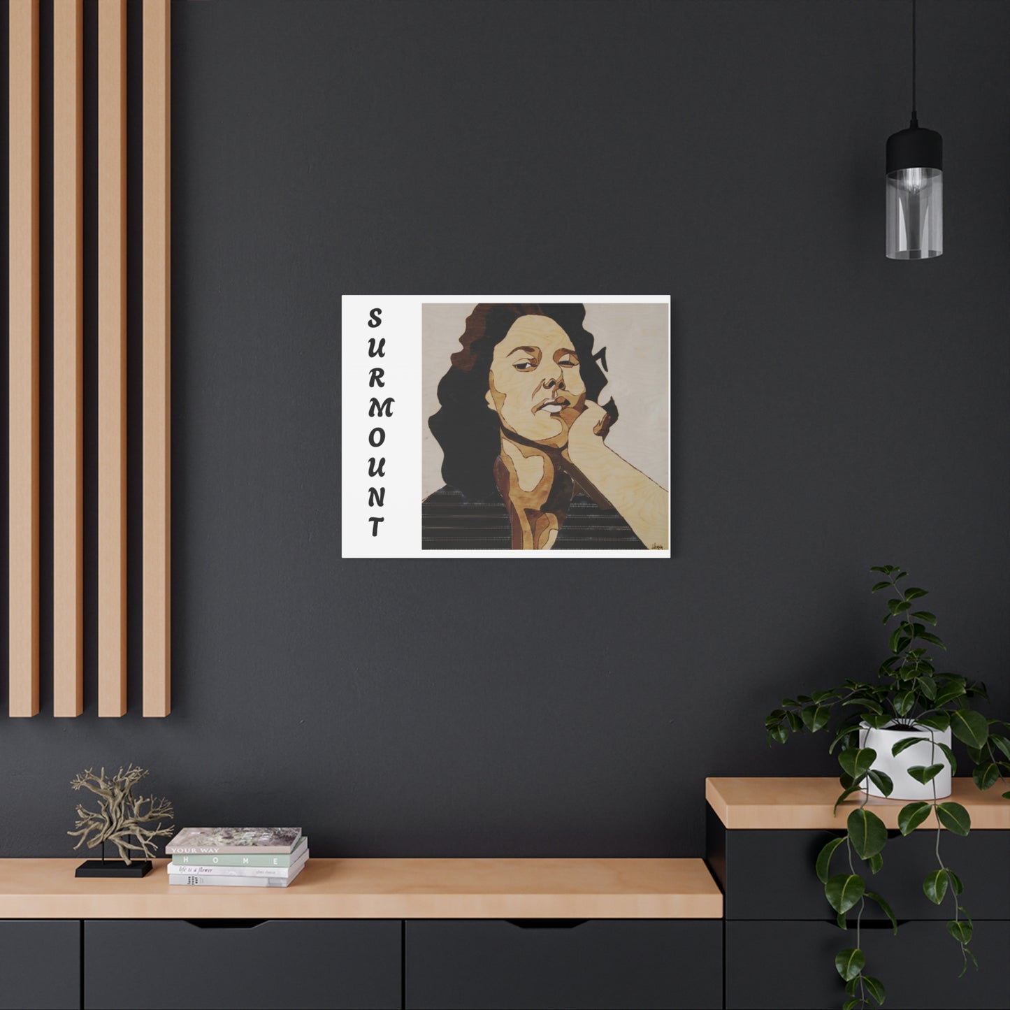 "Surmount", Dorothy Danbridge inspired Contemporary Art Canvas Print - Modern Serene Portrait Decoration