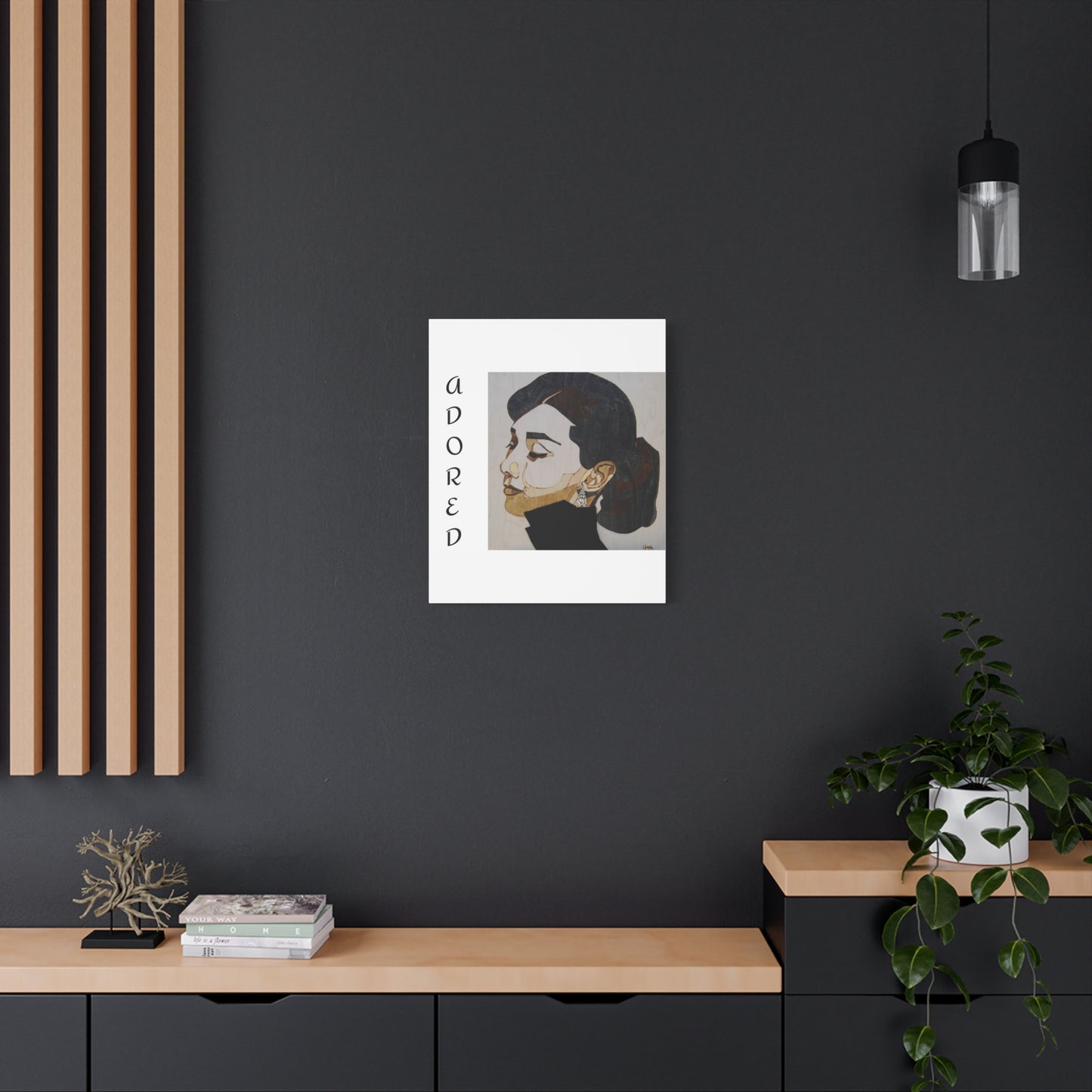 "Adored"Canvas Art – Stylish Portrait of a Woman
