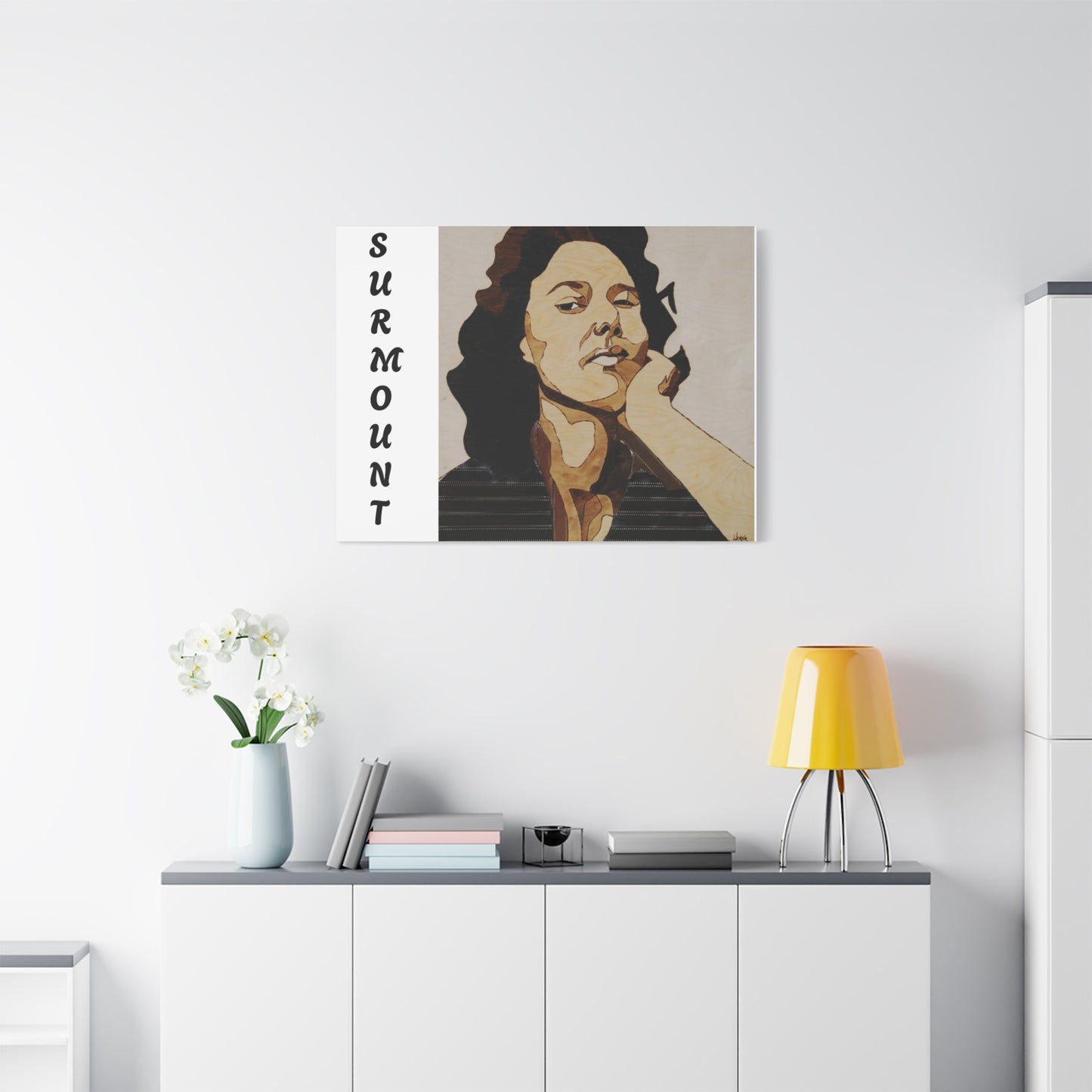 "Surmount", Dorothy Danbridge inspired Contemporary Art Canvas Print - Modern Serene Portrait Decoration