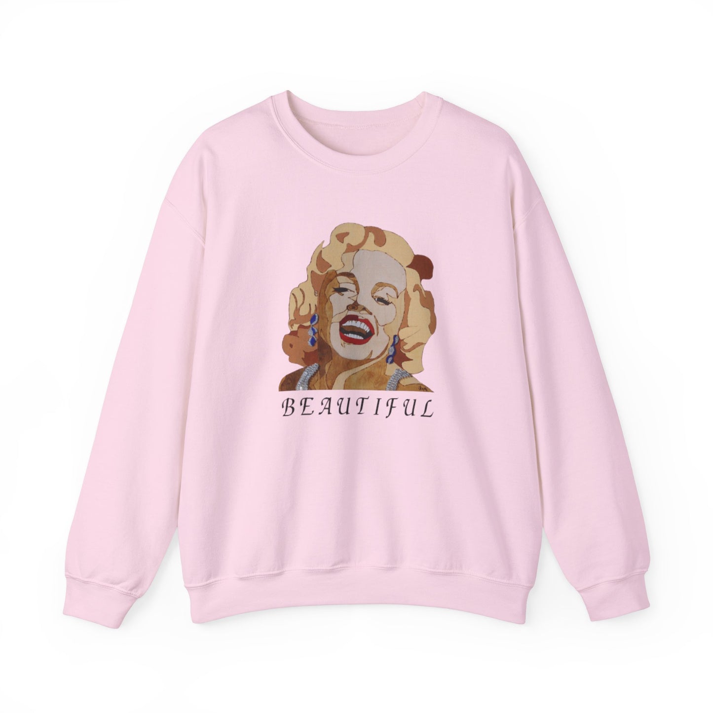 Marilyn Monroe 'BEAUTIFUL' Sweatshirt - Cozy Vintage Crewneck, Gift for Movie Lovers, Retro Style, Fall Fashion, Iconic Homewear