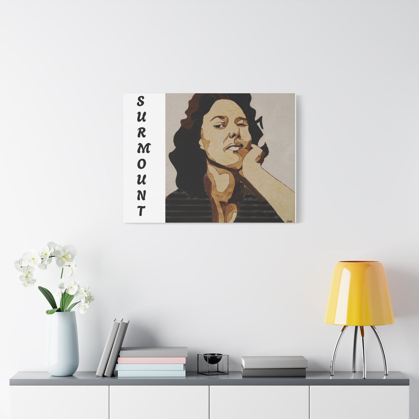 "Surmount", Dorothy Danbridge inspired Contemporary Art Canvas Print - Modern Serene Portrait Decoration