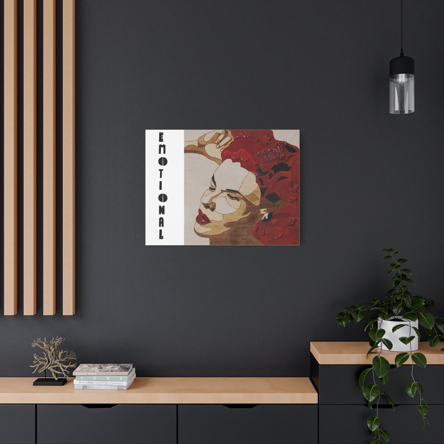 "Emotional" Canvas, Stretched, 1.25"