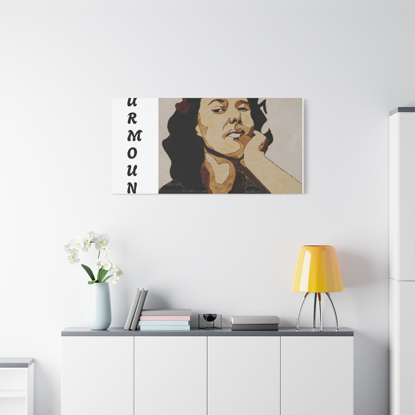 "Surmount", Dorothy Danbridge inspired Contemporary Art Canvas Print - Modern Serene Portrait Decoration