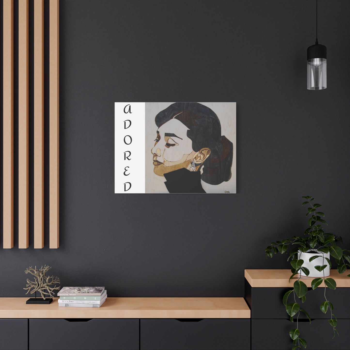 "Adored"Canvas Art – Stylish Portrait of a Woman