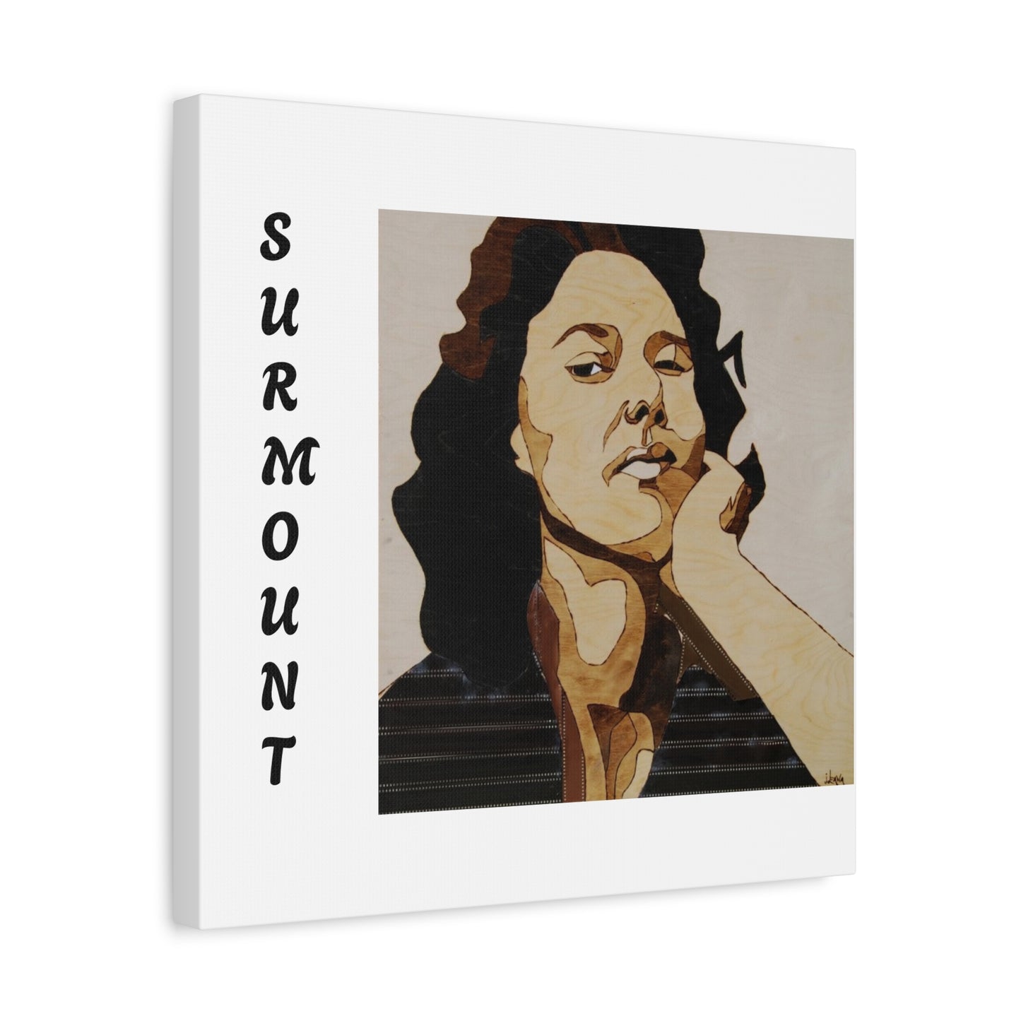"Surmount", Dorothy Danbridge inspired Contemporary Art Canvas Print - Modern Serene Portrait Decoration