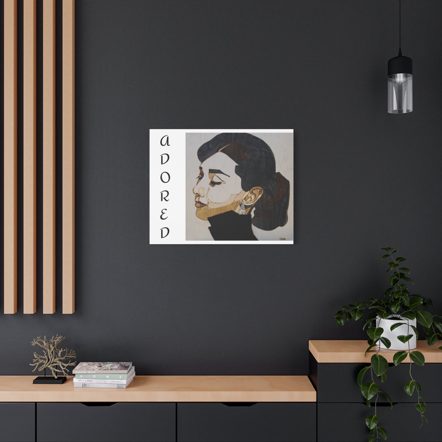 "Adored"Canvas Art – Stylish Portrait of a Woman