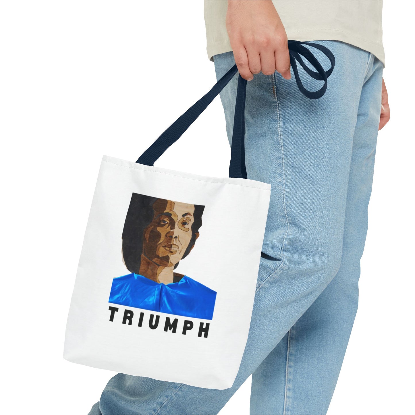 Inspirational Triumph Tote Bag, Motivational Carryall, Gift for Students, Eco-Friendly Bag, Woman Empowerment Design