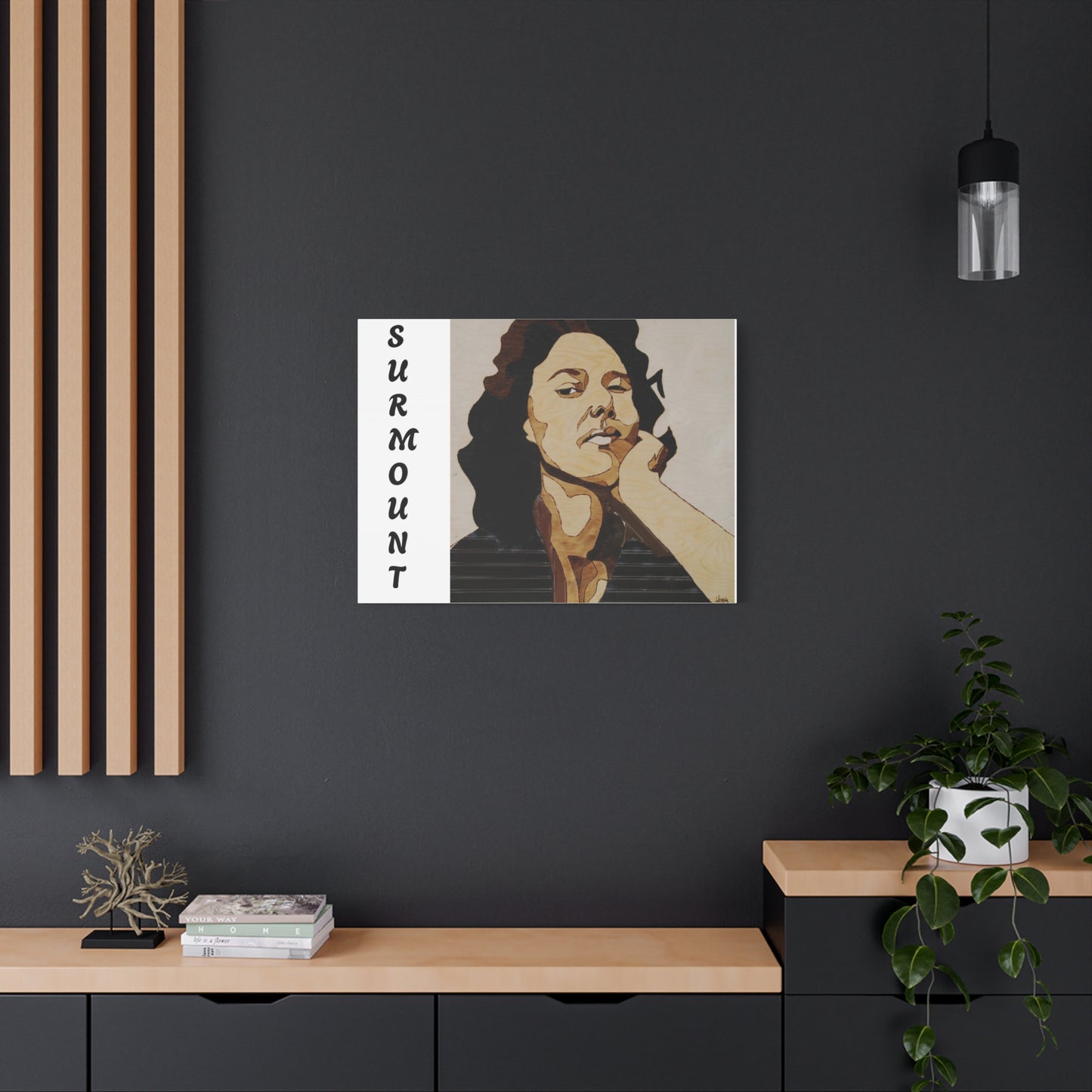 "Surmount", Dorothy Danbridge inspired Contemporary Art Canvas Print - Modern Serene Portrait Decoration