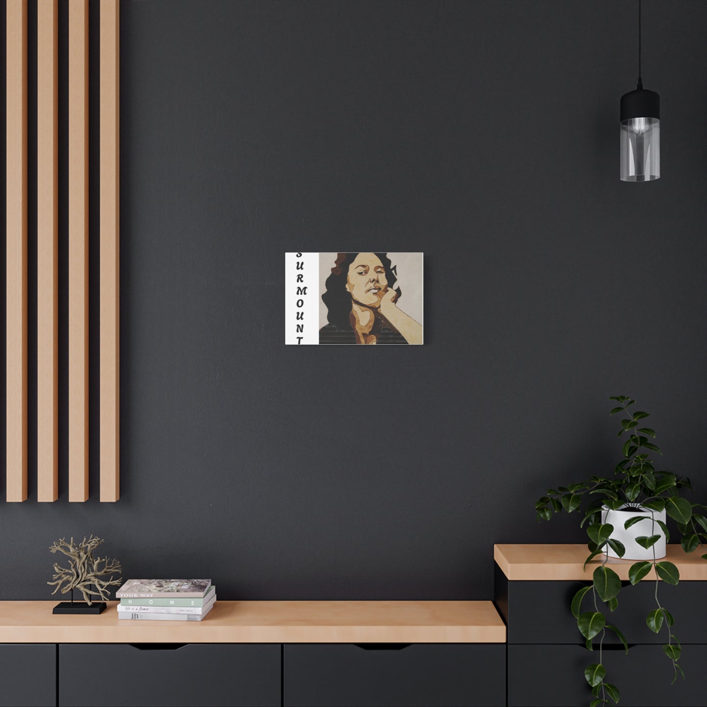 "Surmount", Dorothy Danbridge inspired Contemporary Art Canvas Print - Modern Serene Portrait Decoration