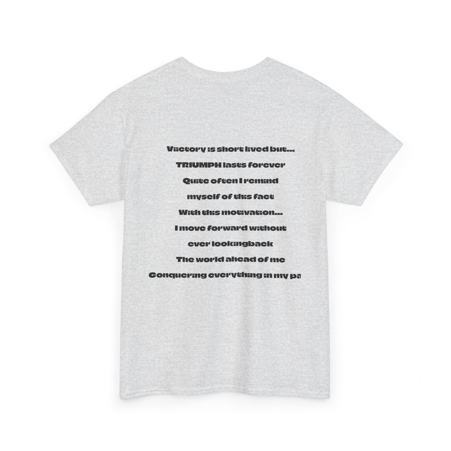 Inspirational Triumph T-Shirt, Unisex Heavy Cotton Tee, Motivational Apparel, Graphic Tee, Perfect for Activism and Celebrations