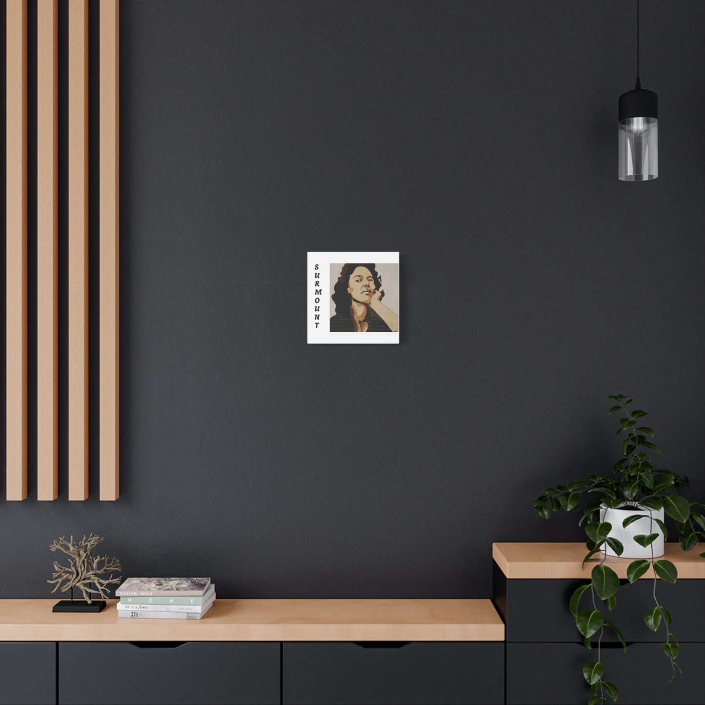 "Surmount", Dorothy Danbridge inspired Contemporary Art Canvas Print - Modern Serene Portrait Decoration