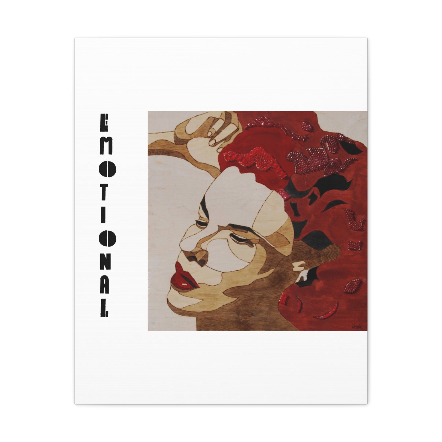 "Emotional" Canvas, Stretched, 1.25"