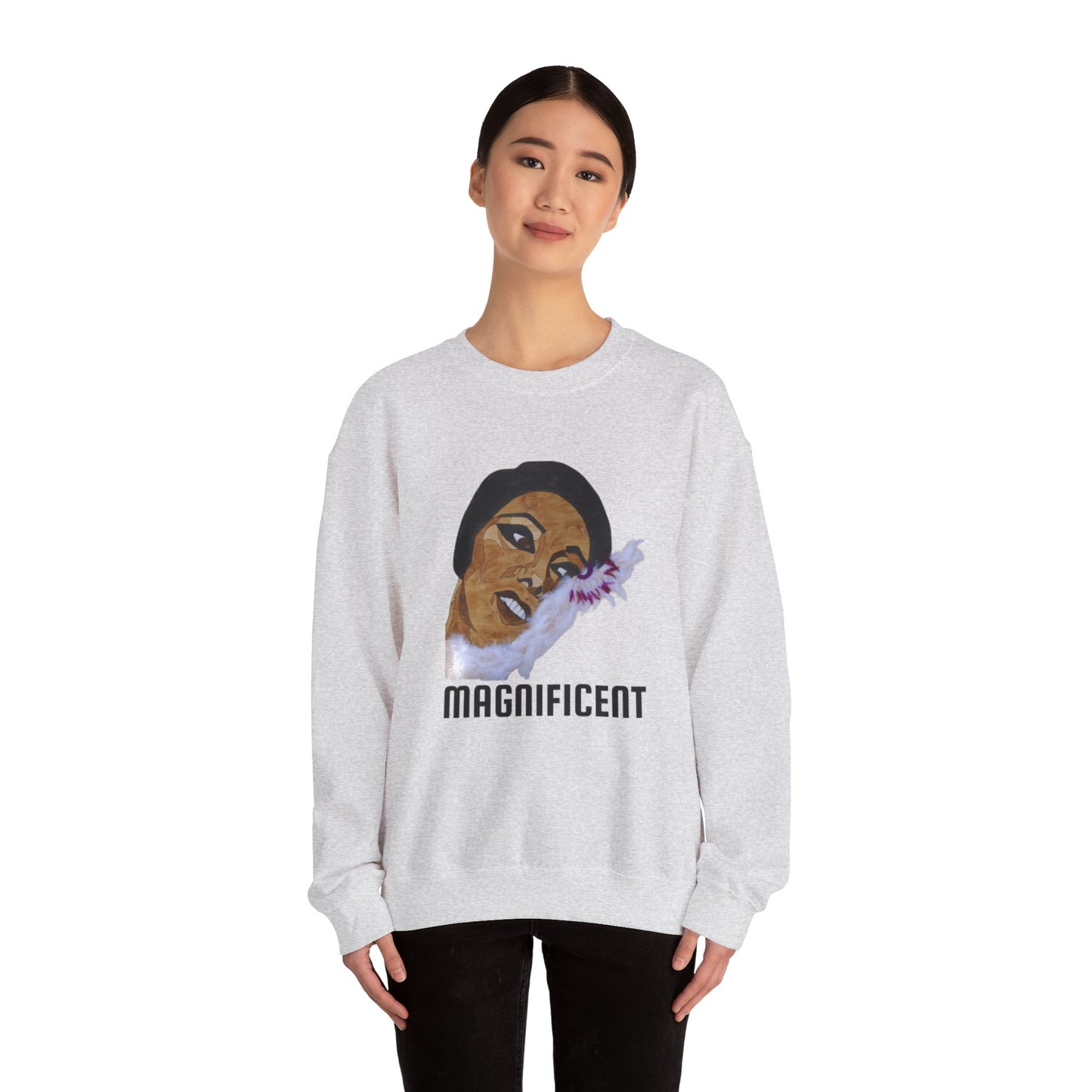 Magnificent Art Crewneck Sweatshirt, Cozy Unisex Sweatshirt, Inspirational Gift Sweatshirt, Unique Vintage Style, Everyday Casual Wear