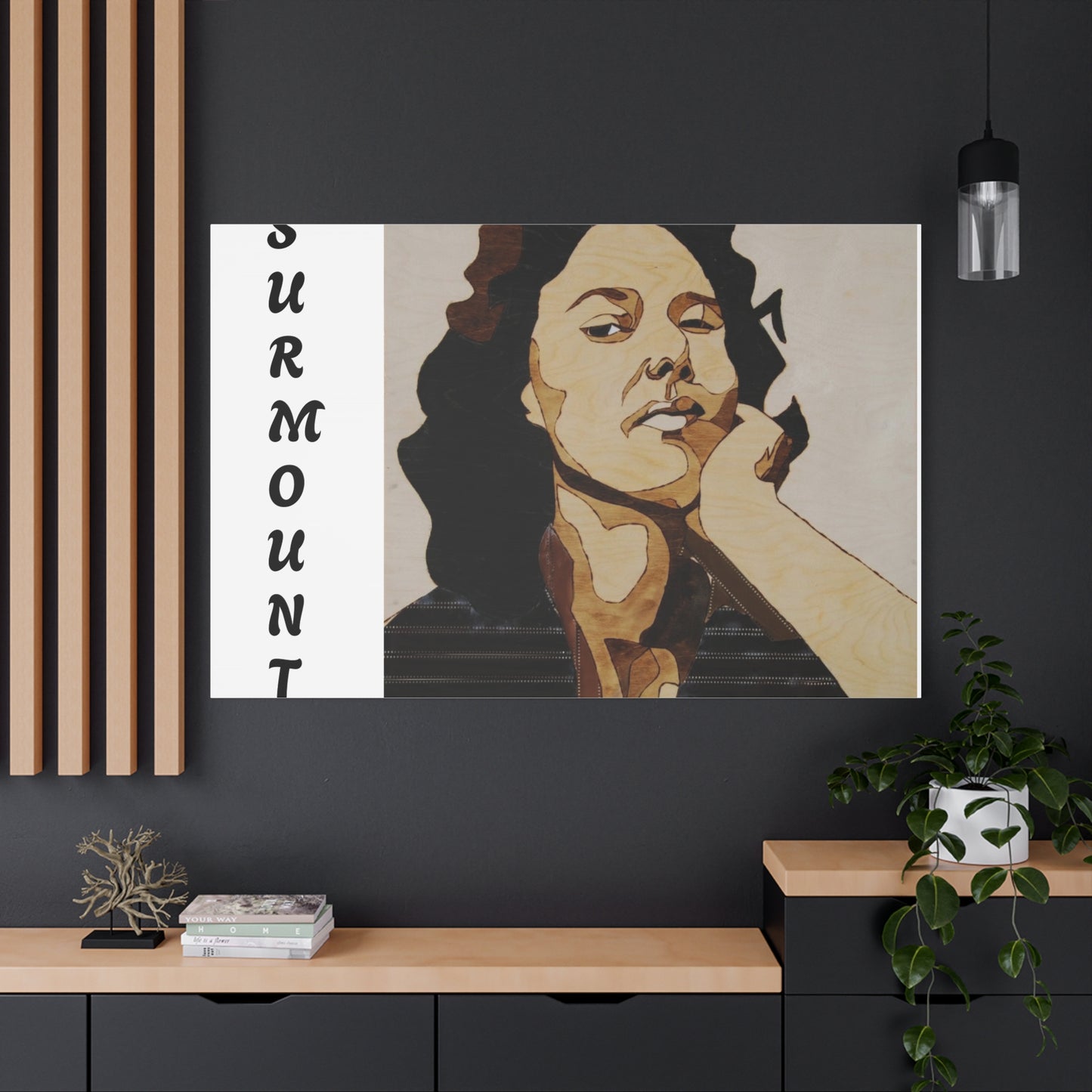 "Surmount", Dorothy Danbridge inspired Contemporary Art Canvas Print - Modern Serene Portrait Decoration
