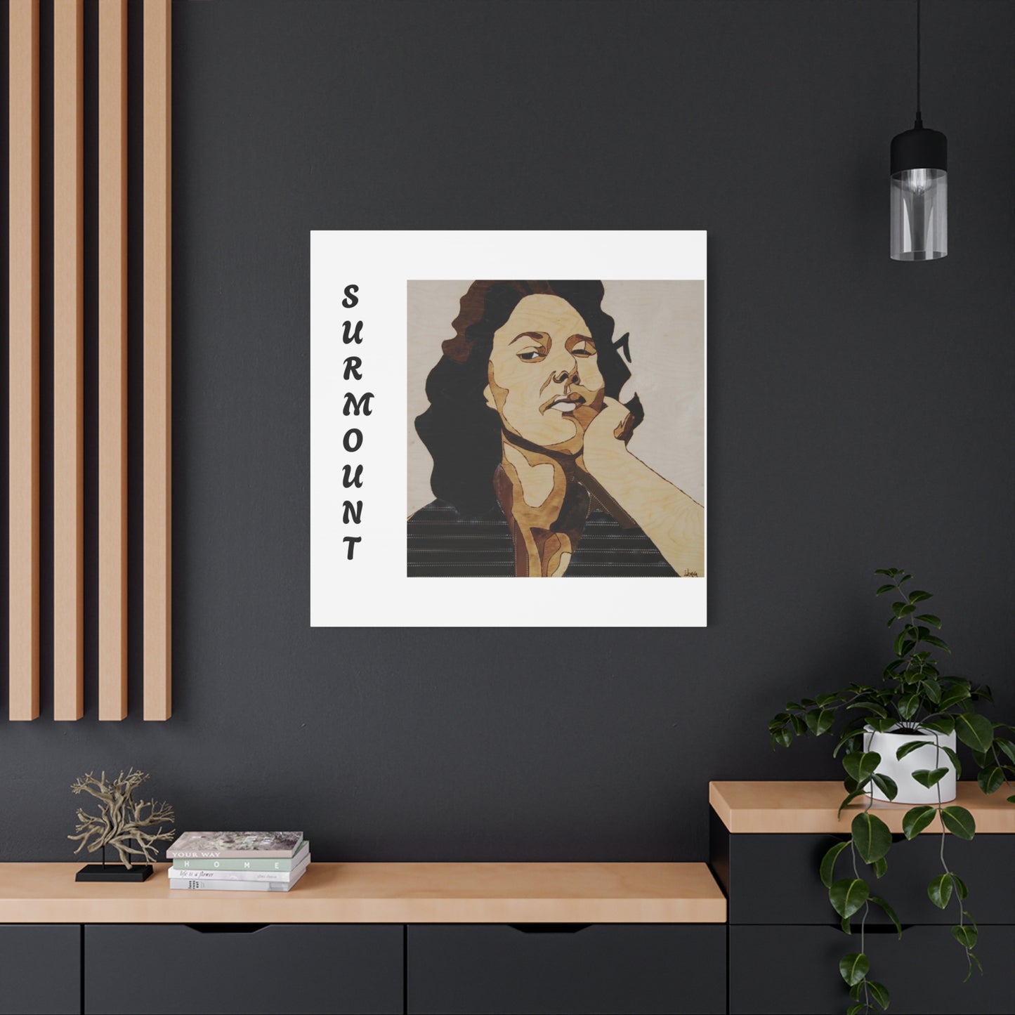 "Surmount", Dorothy Danbridge inspired Contemporary Art Canvas Print - Modern Serene Portrait Decoration